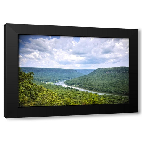 Canyon View Black Modern Wood Framed Art Print by Lee, Rachel