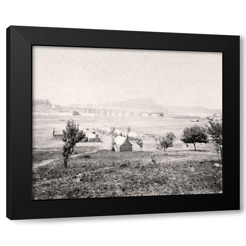 Chattanooga 1861 2 Black Modern Wood Framed Art Print with Double Matting by Lee, Rachel