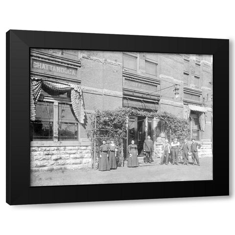 Chattanooga Brewing Company Black Modern Wood Framed Art Print by Lee, Rachel