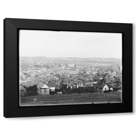 Chattanooga from Cameron Hill 1902 Black Modern Wood Framed Art Print by Lee, Rachel