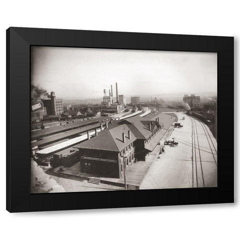 Chattanooga Rail Station 1 Black Modern Wood Framed Art Print by Lee, Rachel