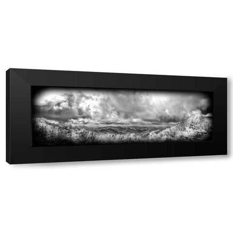 Cherohala Pano BW Holga Black Modern Wood Framed Art Print by Lee, Rachel