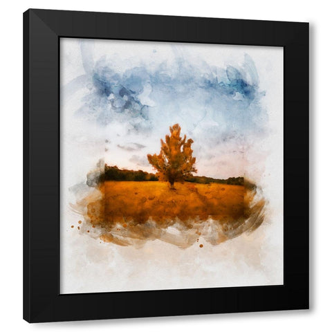 Chickamauga 15 Watercolor Black Modern Wood Framed Art Print by Lee, Rachel