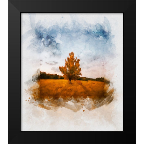 Chickamauga 15 Watercolor Black Modern Wood Framed Art Print by Lee, Rachel