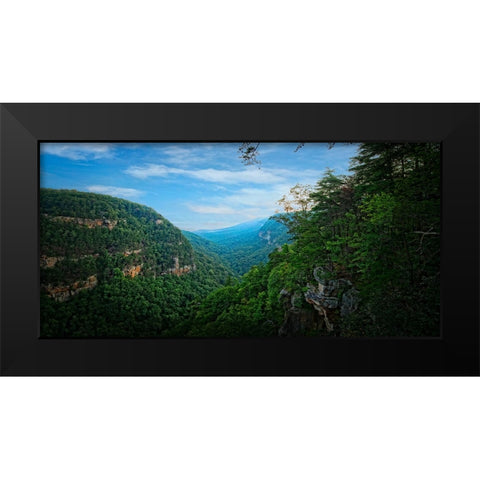 Cloudland Canyon Black Modern Wood Framed Art Print by Lee, Rachel