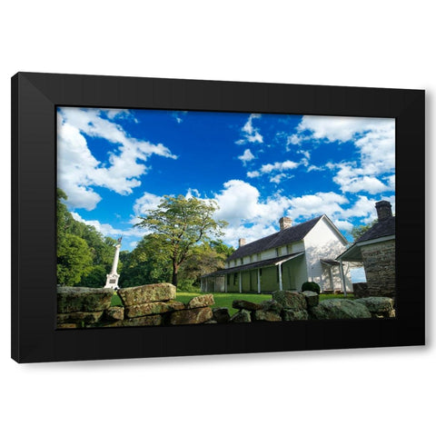 Craven House Black Modern Wood Framed Art Print by Lee, Rachel