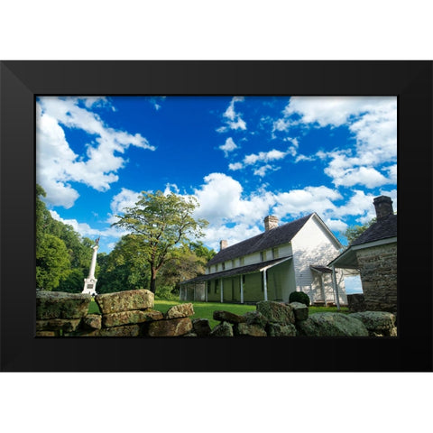 Craven House Black Modern Wood Framed Art Print by Lee, Rachel