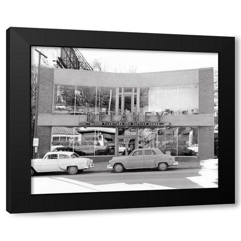 Delaney Furniture Black Modern Wood Framed Art Print by Lee, Rachel