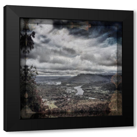 Fall View to Lookout DG Type Black Modern Wood Framed Art Print with Double Matting by Lee, Rachel