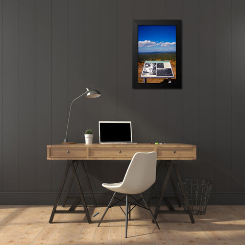 Fire on the Mountain Black Modern Wood Framed Art Print by Lee, Rachel