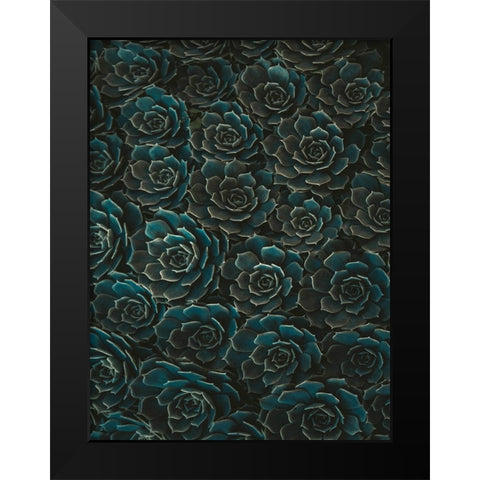 Flower 82 Black Modern Wood Framed Art Print by Lee, Rachel