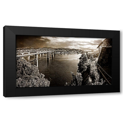 From Hunter North Pano Sepia Black Modern Wood Framed Art Print by Lee, Rachel