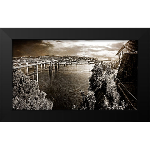 From Hunter North Pano Sepia Black Modern Wood Framed Art Print by Lee, Rachel