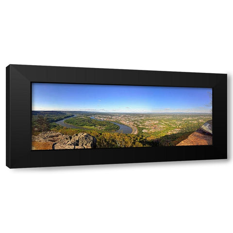 From Lookout Pano Black Modern Wood Framed Art Print with Double Matting by Lee, Rachel