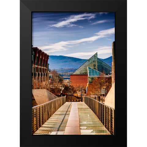 Glass Walk Black Modern Wood Framed Art Print by Lee, Rachel