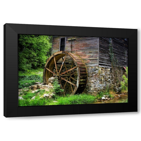 Grist Mill Black Modern Wood Framed Art Print by Lee, Rachel