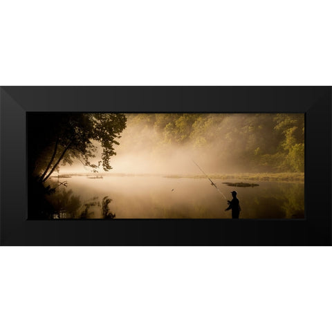 Hiwassee Fishing 2 Black Modern Wood Framed Art Print by Lee, Rachel