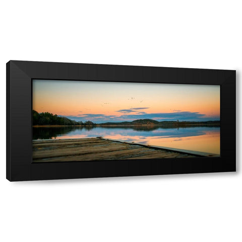 Hiwassee Refuge 5 Black Modern Wood Framed Art Print with Double Matting by Lee, Rachel