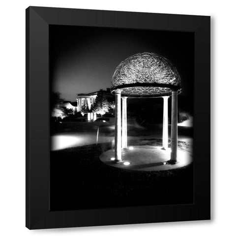 Hunter At Night BW Holga Black Modern Wood Framed Art Print by Lee, Rachel