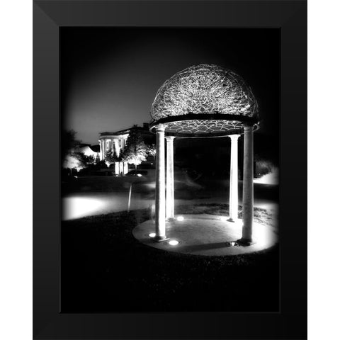 Hunter At Night BW Holga Black Modern Wood Framed Art Print by Lee, Rachel
