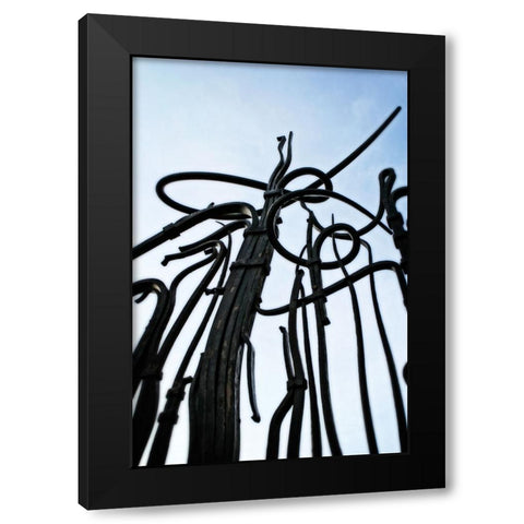 Hunter Iron Black Modern Wood Framed Art Print with Double Matting by Lee, Rachel