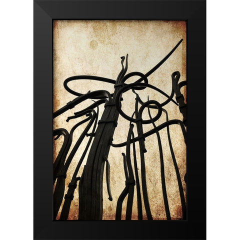 Hunter Iron Textured Black Modern Wood Framed Art Print by Lee, Rachel