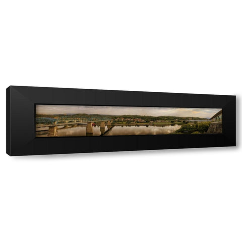 Hunter View Pano Black Modern Wood Framed Art Print with Double Matting by Lee, Rachel
