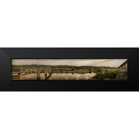 Hunter View Pano Black Modern Wood Framed Art Print by Lee, Rachel