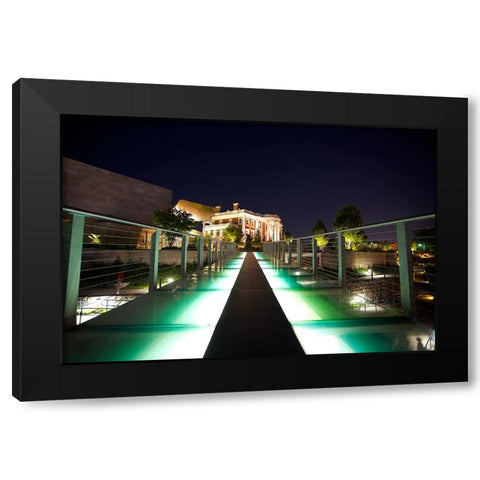 Hunter Walk Black Modern Wood Framed Art Print by Lee, Rachel