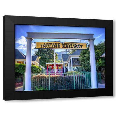 Incline Entrance Black Modern Wood Framed Art Print with Double Matting by Lee, Rachel