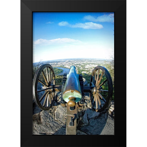 Lookout Cannon 2 Color Black Modern Wood Framed Art Print by Lee, Rachel