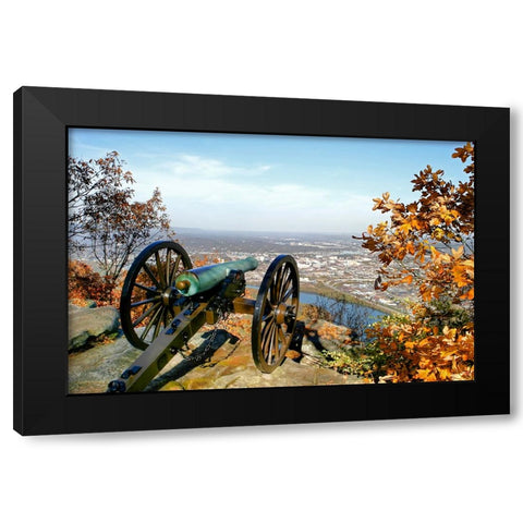 Lookout Cannon Color Black Modern Wood Framed Art Print by Lee, Rachel