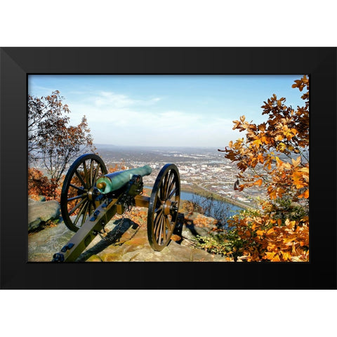 Lookout Cannon Color Black Modern Wood Framed Art Print by Lee, Rachel