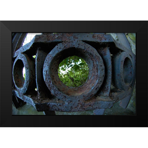 Lookout Iron Black Modern Wood Framed Art Print by Lee, Rachel