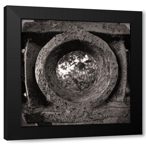 Lookout Iron BW Black Modern Wood Framed Art Print with Double Matting by Lee, Rachel