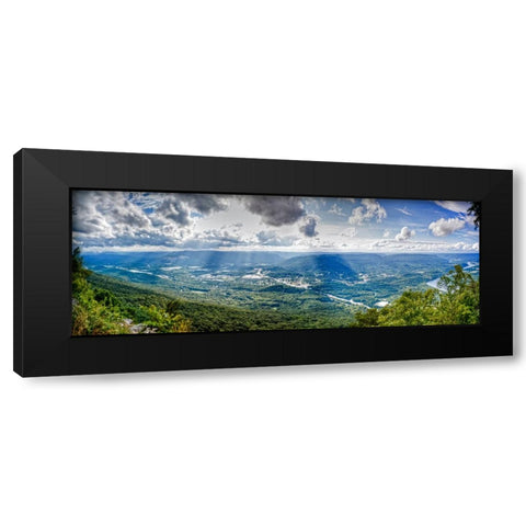 Lookout Valley Pano Black Modern Wood Framed Art Print with Double Matting by Lee, Rachel