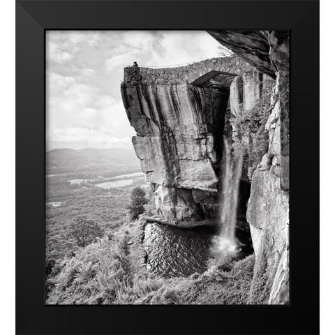 Lovers Leap BW Black Modern Wood Framed Art Print by Lee, Rachel