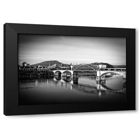 Market To Lookout BW Black Modern Wood Framed Art Print by Lee, Rachel