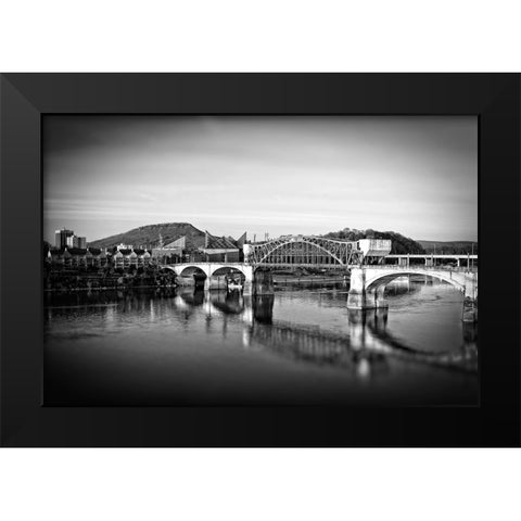 Market To Lookout BW Black Modern Wood Framed Art Print by Lee, Rachel