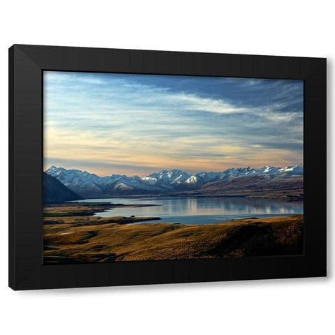 Mountain Lake 14 Black Modern Wood Framed Art Print with Double Matting by Lee, Rachel