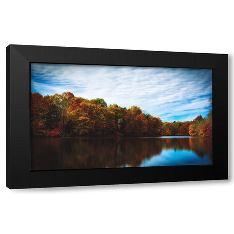 Mountain Lake 16 Black Modern Wood Framed Art Print by Lee, Rachel