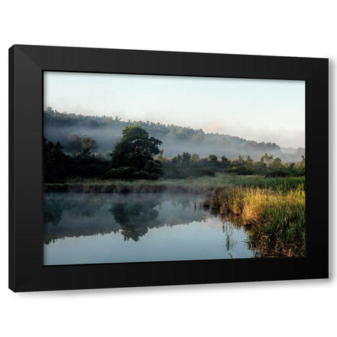 Mountain Lake 17 Black Modern Wood Framed Art Print with Double Matting by Lee, Rachel