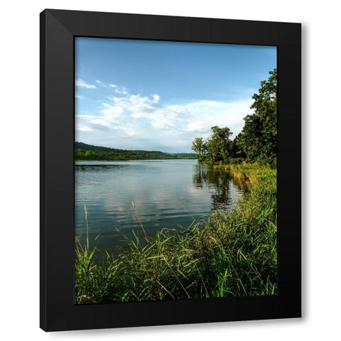 Mountain Lake 18 Black Modern Wood Framed Art Print by Lee, Rachel