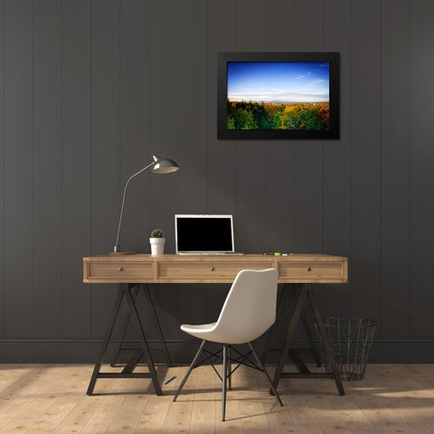 Mountain Lake 2 Black Modern Wood Framed Art Print by Lee, Rachel