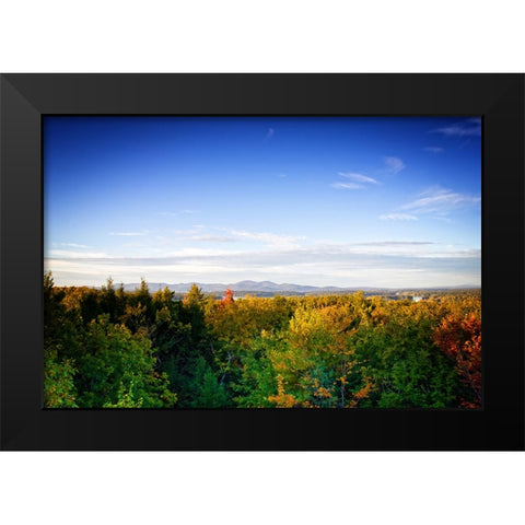 Mountain Lake 2 Black Modern Wood Framed Art Print by Lee, Rachel