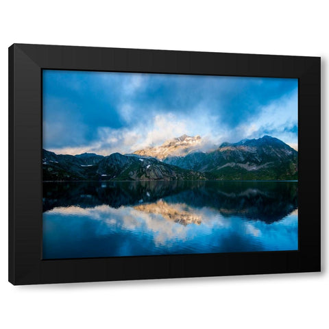 Mountain Lake 21 Black Modern Wood Framed Art Print by Lee, Rachel