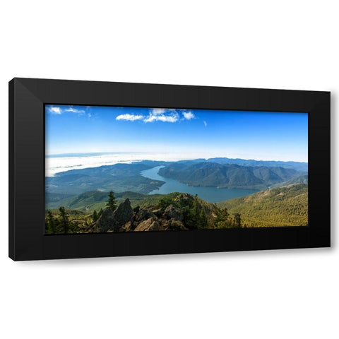 Mountain Lake 26 Black Modern Wood Framed Art Print by Lee, Rachel