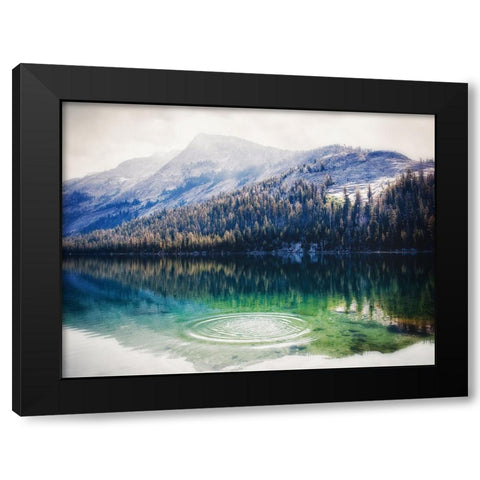Mountain Lake 28 Black Modern Wood Framed Art Print with Double Matting by Lee, Rachel