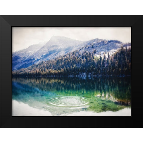 Mountain Lake 28 Black Modern Wood Framed Art Print by Lee, Rachel