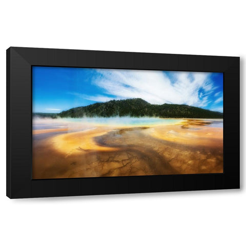 Mountain Lake 36 Black Modern Wood Framed Art Print with Double Matting by Lee, Rachel